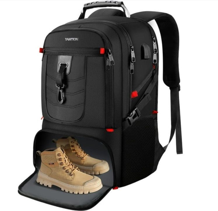 Yamiton18.4in Men Laptop Backpack with Shoe Compartment for Gym MSRP $221.00