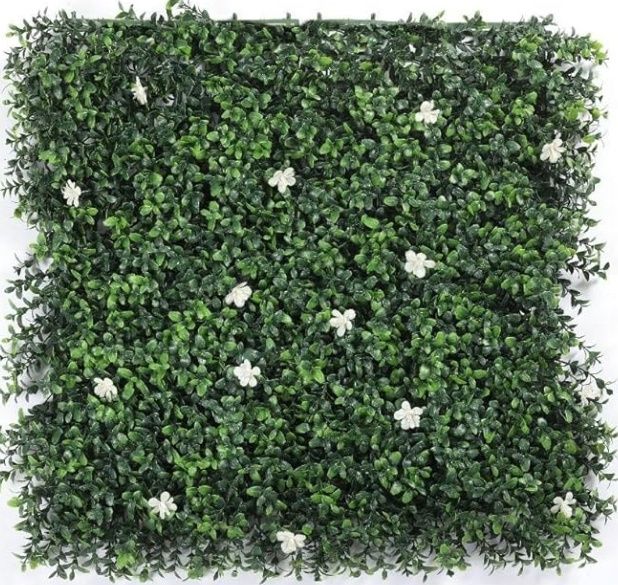 Jasmine Boxwood Panels - 12 Pack, 21x22 Dense Artificial Greenery