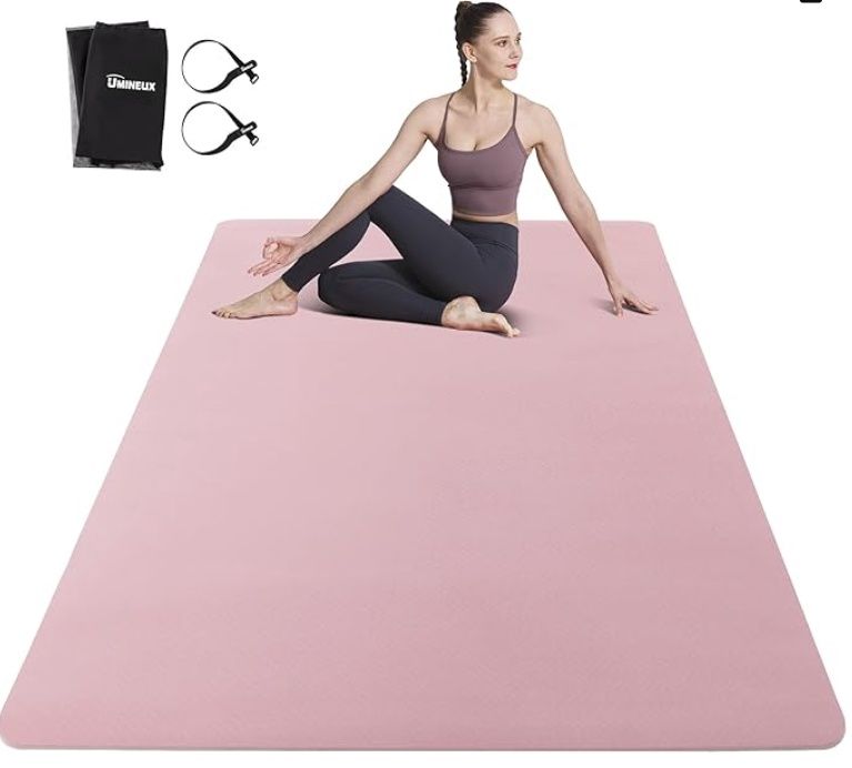 UMINEUX Large Yoga Mat for Men and Women 1/4 &amp; 2/5 Inch Extra