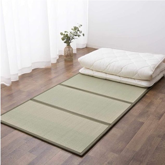 EMOOR Japanese Futon, Size: Queen &amp; Tatami Mat Set