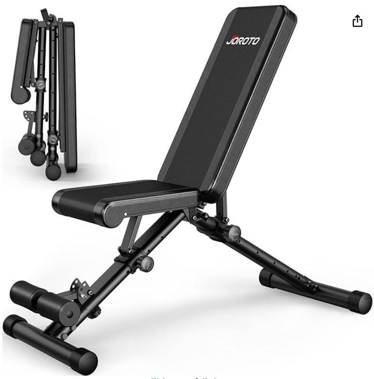 JOROTO MD35 Adjustable Weight Bench, 700LB Capacity Foldable Workout Bench