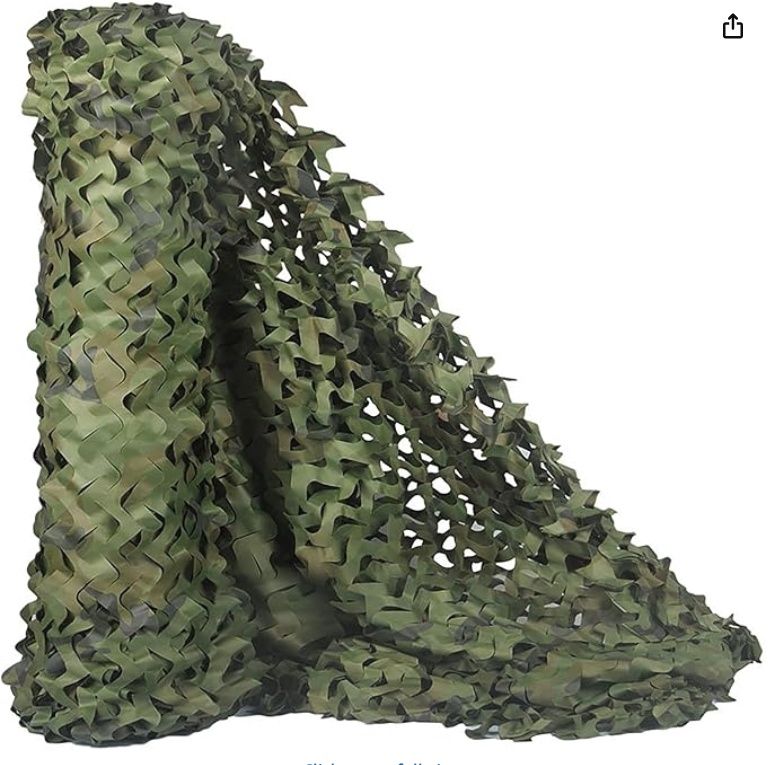 TENCEN Dual Mesh Custom Camouflage net 24 x 6 feet