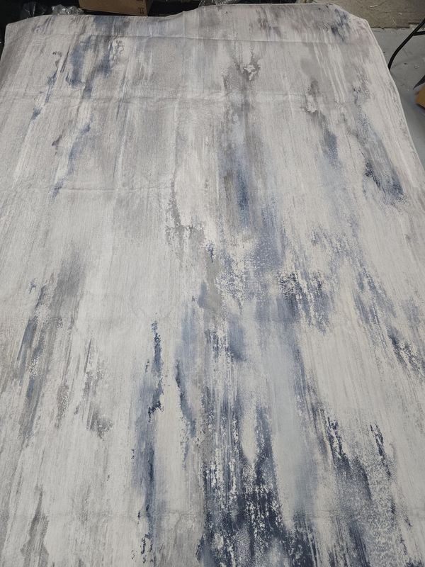 Area rug 9x12 feet, blue grey