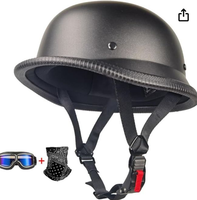 WMOOMW German Style Motorcycle Helmet XXL
