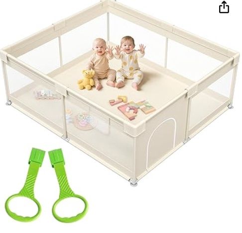 Parc Extra Large Baby Playpen - 47×71in Play Pen