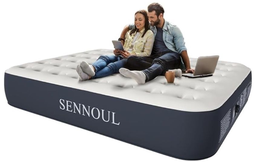 SENNOUL Air Mattress Queen with Built in Pump