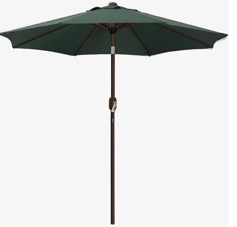 PEAKVONDER 7.5ft Patio Umbrellas Outdoor, Colour: Green