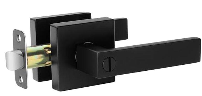AIKKIL Privacy Black Keyless Door Lever