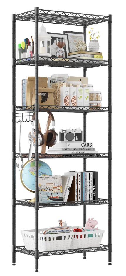 Homdox 6-Tier Wire Shelving Unit