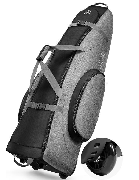 OutdoorMaster Padded Golf Club Travel Bag with Wheels