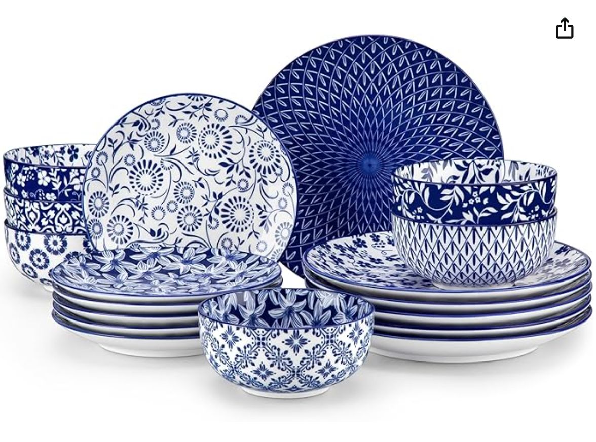 vancasso SELENE Plates and Bowls Set 18 Pcs