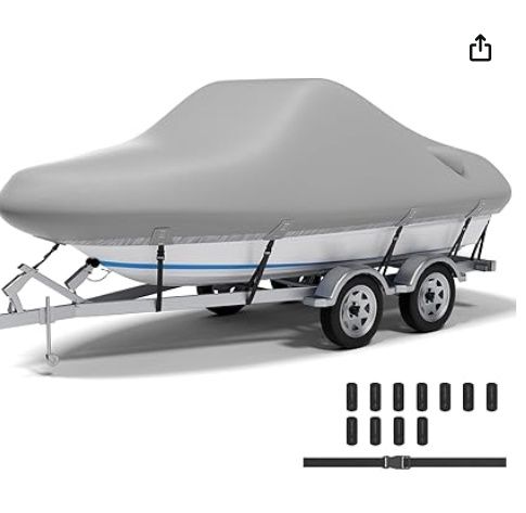 Boat Cover, 17&#39;-19&#39; Waterproof Universal Boat Cover
