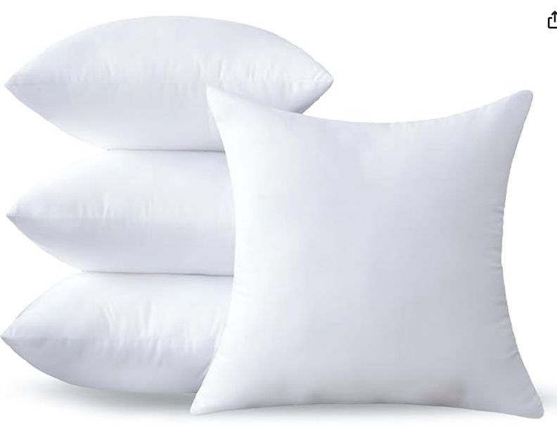 OTPIPCS 20 x 20 Pillow Inserts Set of 4