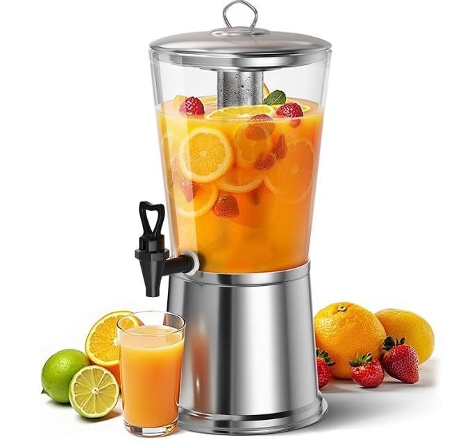 WantJoin Beverage Dispenser with Stand, 8 Liters