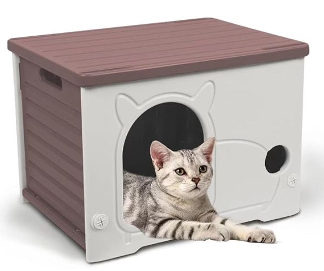 Pempet Plastic Cat House Waterproof