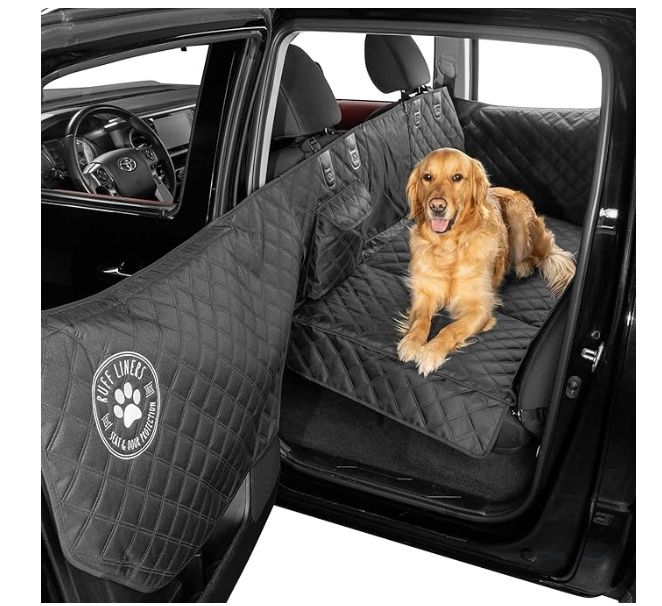 Ruff Liners Medium Back Seat Extender for Dogs, Black