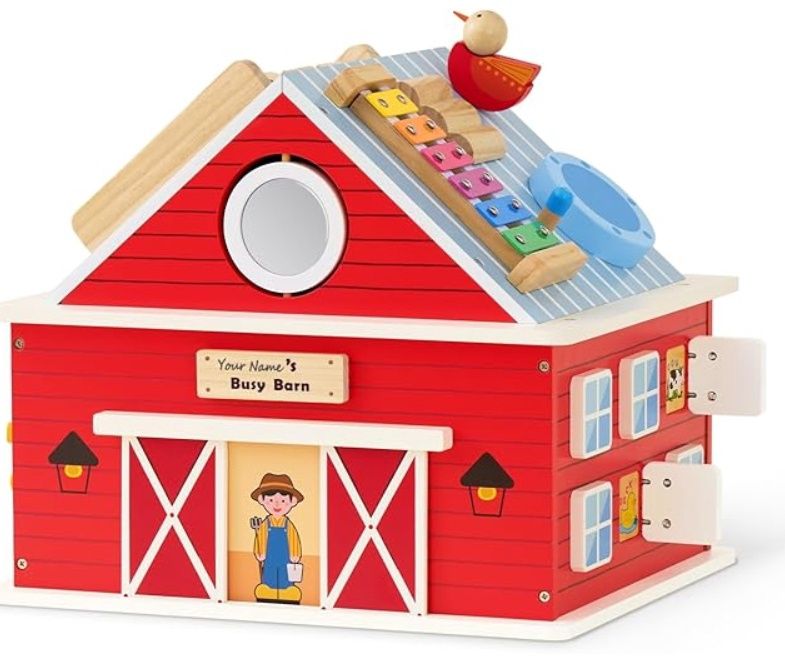 Monläurd 12-in-1 Montessori Busy Barn
