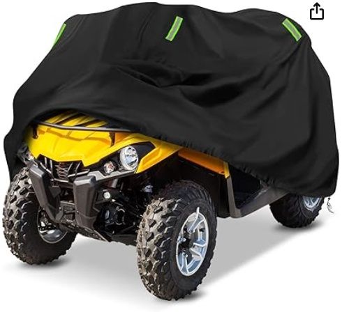 XXXL ATV Cover, Heavy Duty 4 Wheeler Covers, 420D Oxford Cloth Waterproof All Weather
