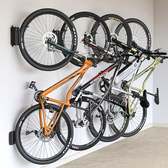 monTEK Swivel Bike Wall Mount, Bike Hangers 4 pack