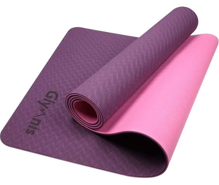 Glymnis Yoga Mat Exercise Mat Thick Non Slip Pilates Mat