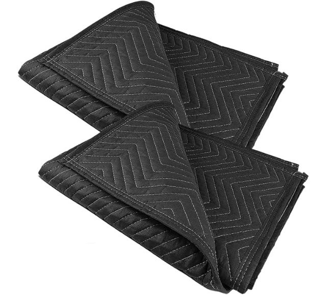 Moving Blankets Heavy Duty 2 Pack, 40&quot; x 72&quot;