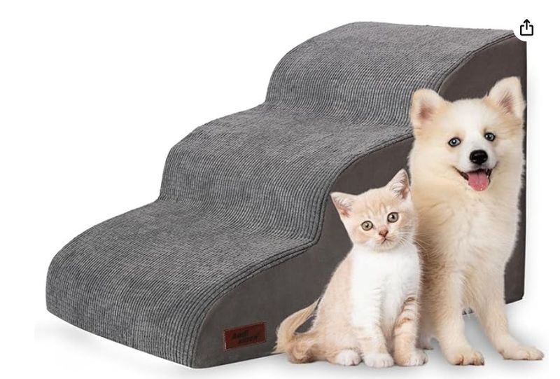 3 Tiers Dog Stairs and Ramp for Small Dogs