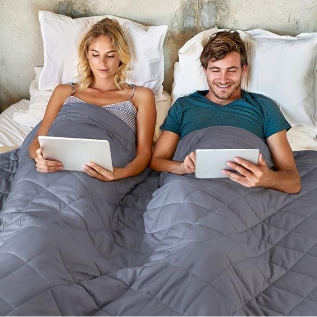 JOLLYVOGUE Weighted Blanket 20lbs, 96&#39;&#39;x 87&#39;&#39;