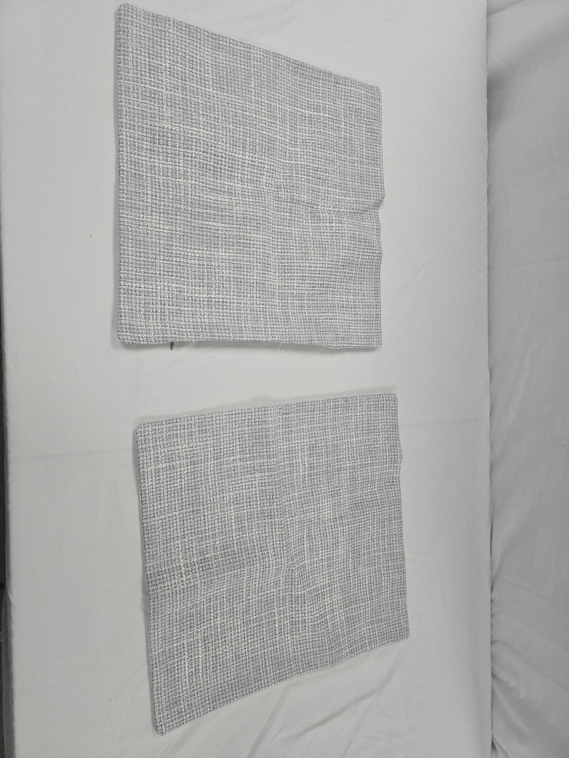 Throw pillow covers 15&quot; x 15&quot; square Grey