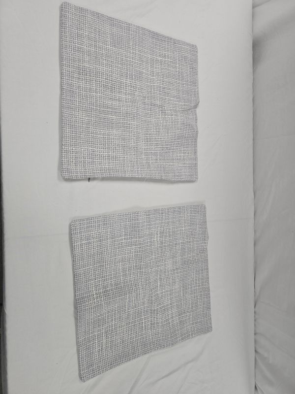 Throw pillow covers 15&quot; x 15&quot; square Grey