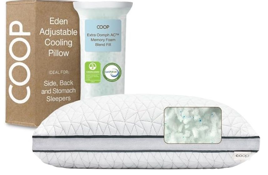 Coop Home Goods Eden Cool Adjustable Pillow Queen Size