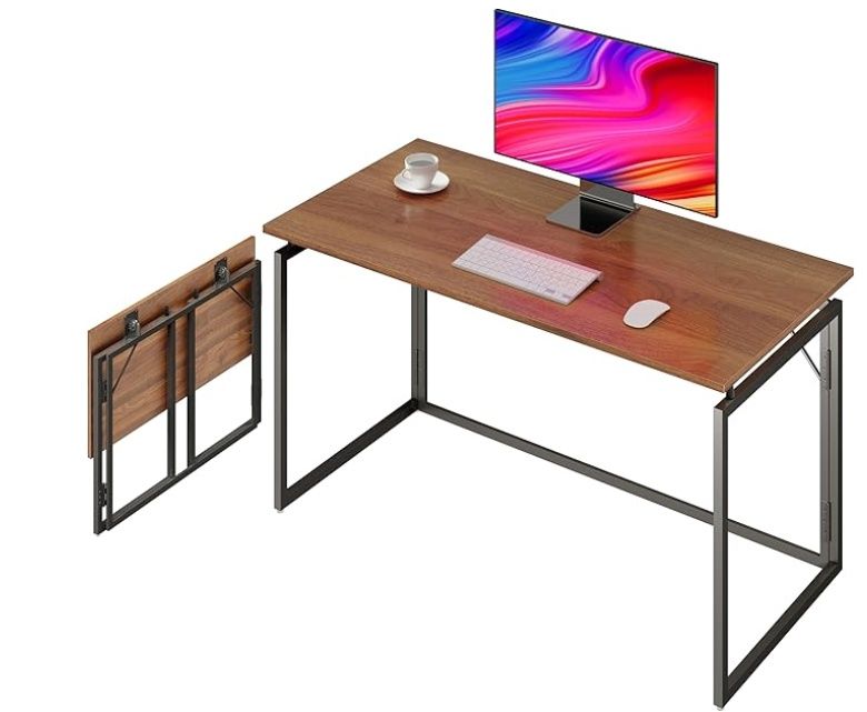 Alawooder Folding Desk 30 Inch - Small Foldable Desk for Small Space