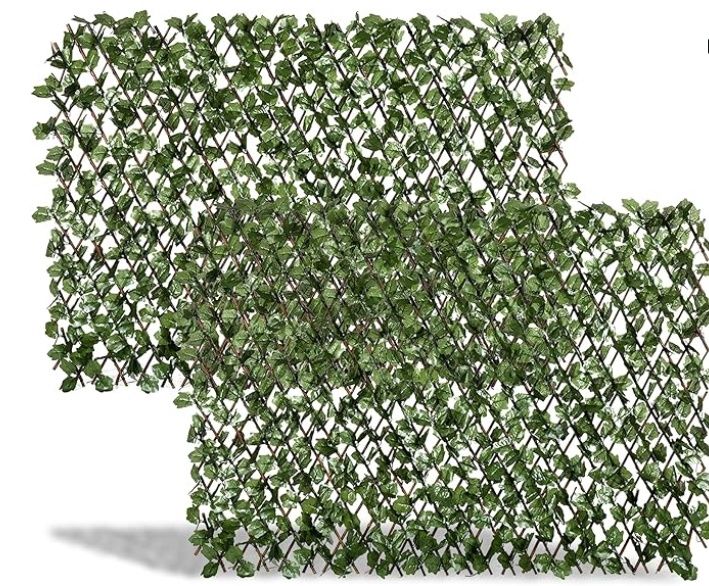 DOEWORKS Expandable Fence Privacy Screen for Balcony Patio Outdoor 2pack 45&quot; tall