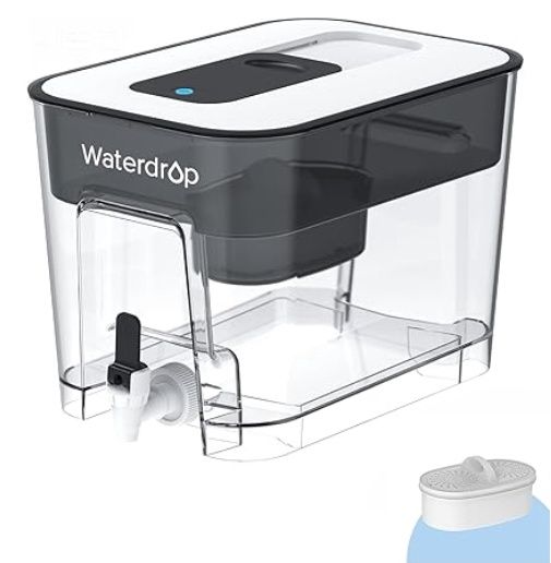 Waterdrop 40-Cup Large Water Filter Dispenser with 1 Filter