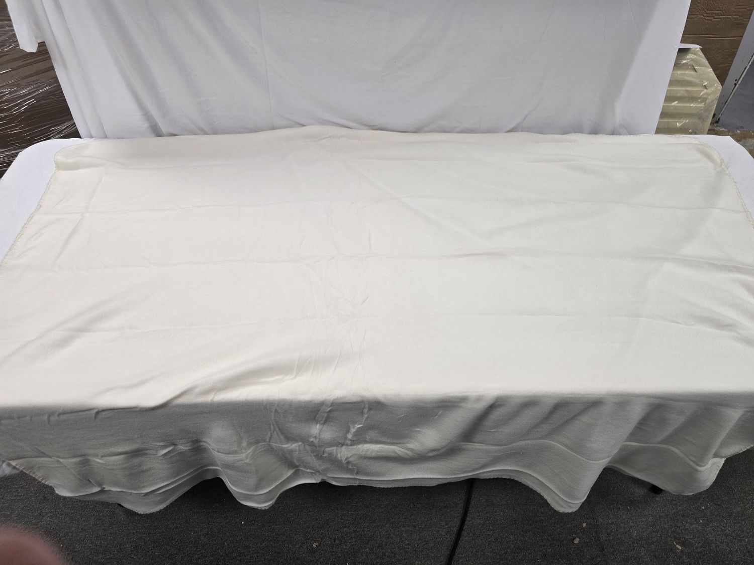 5ft x 48&quot; baby blanket 100% polyester with stitched ends