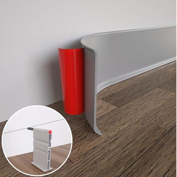 COUKIU Flexible Baseboard Molding Trim, 4 Inch x 40 Feet