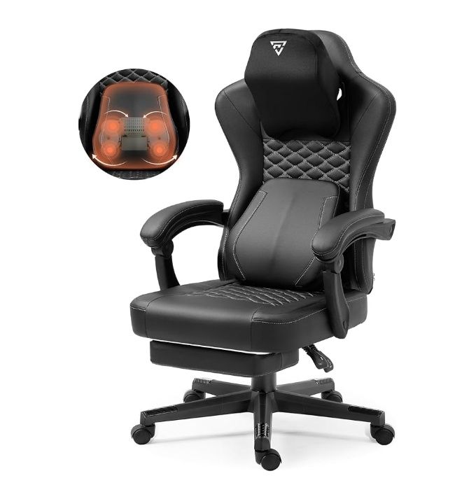 Vigosit Gaming Chair with Heated Massage Lumbar Support