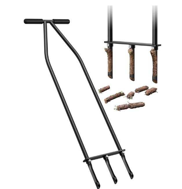 Xuperace Lawn Aerator Tool, Core Aerator Lawn Tool with Alloy Steel Material