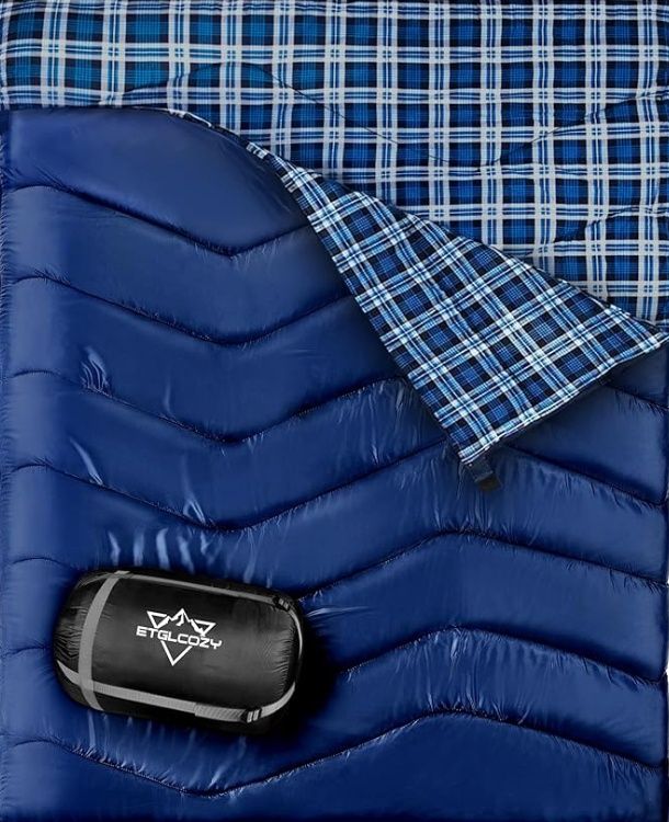 ETGLCOZY Double Sleeping Bag for Adults Camping