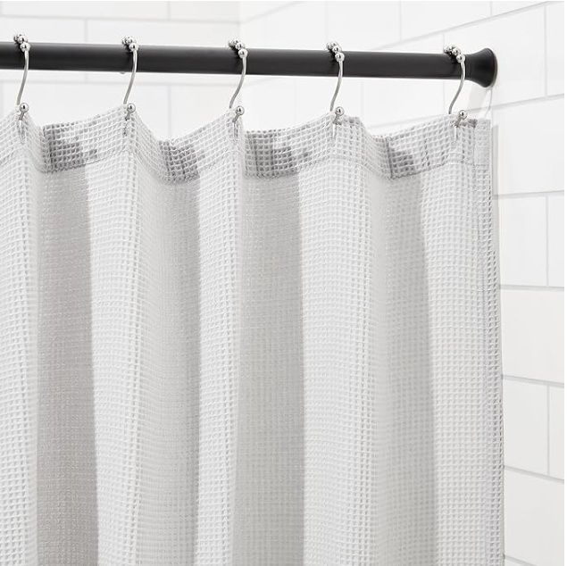 Adjustable Spring Tension Curtain Rod, 36" - 54" Black