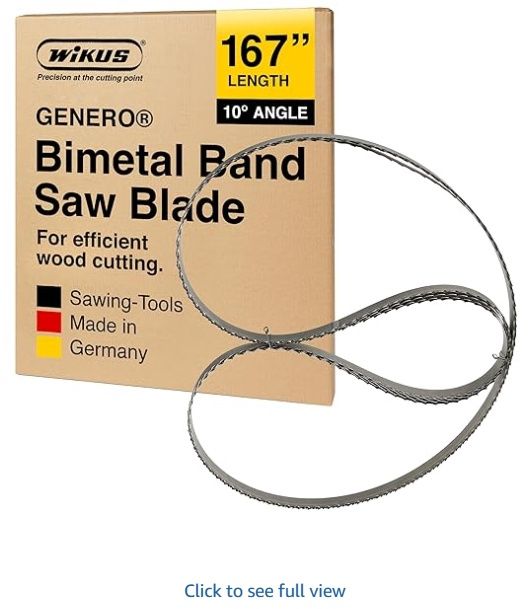Bandsaw Blade 167&#39;&#39; x 1 1/4&#39;&#39; – Portable Precision Band Saw Blades for Woodworking
