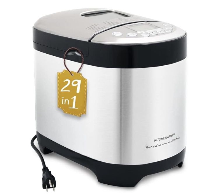 KITCHENARM 29-in-1 SMART Bread Machine with Gluten Free Setting 2LB 1.5LB 1LB Bread Maker