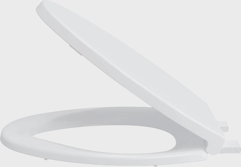 GARVEE Full-Flat Toilet Seat Cover with Quick-Release Lid with Seamless Slow