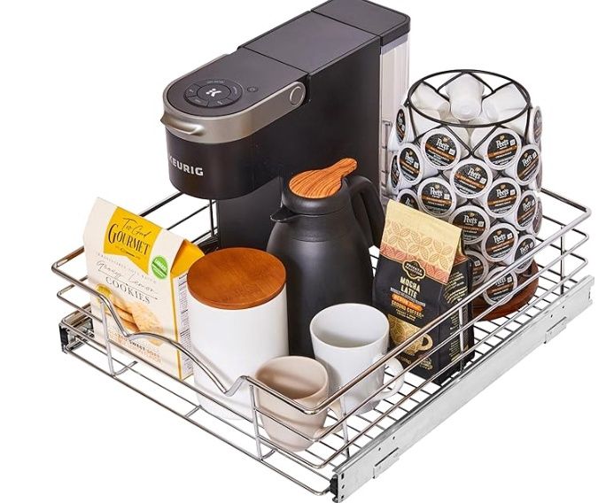 HOLDN’ STORAGE Heavy-Duty Premium Collection Pull Out Cabinet Organizer – Cabinet Drawer Slide