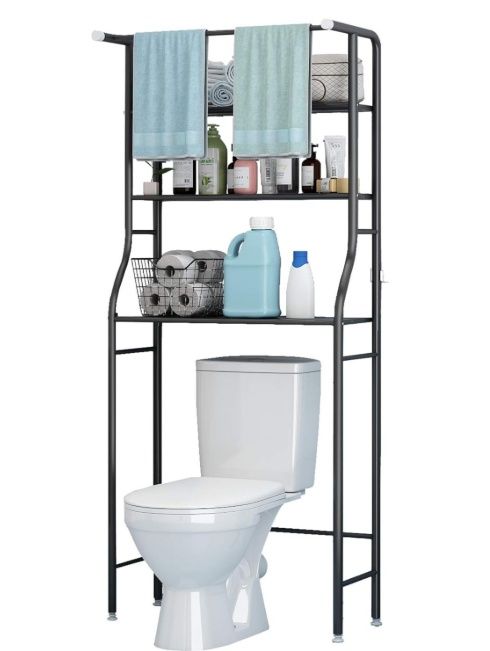 UDEAR 3 Shelf Bathroom Space Saver,Over The Toilet Rack,Bathroom Corner Stand Storage