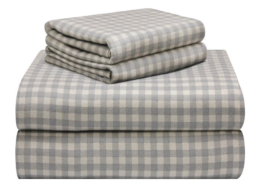 Flannel Plaid Sheet Set Twin Sheet set