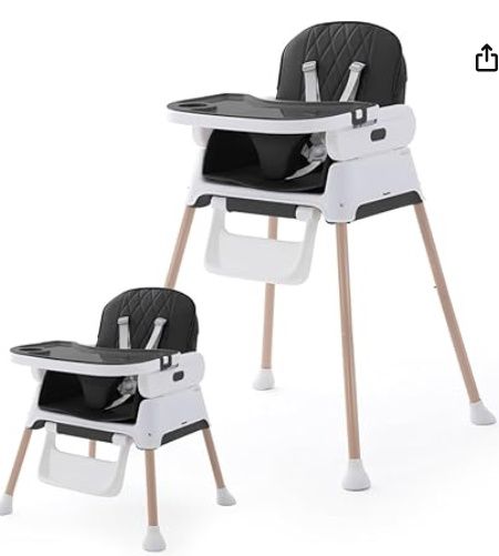 3 in 1 Baby High Chair,Adjustable Convertible Infant Baby Feeding Chair Booster