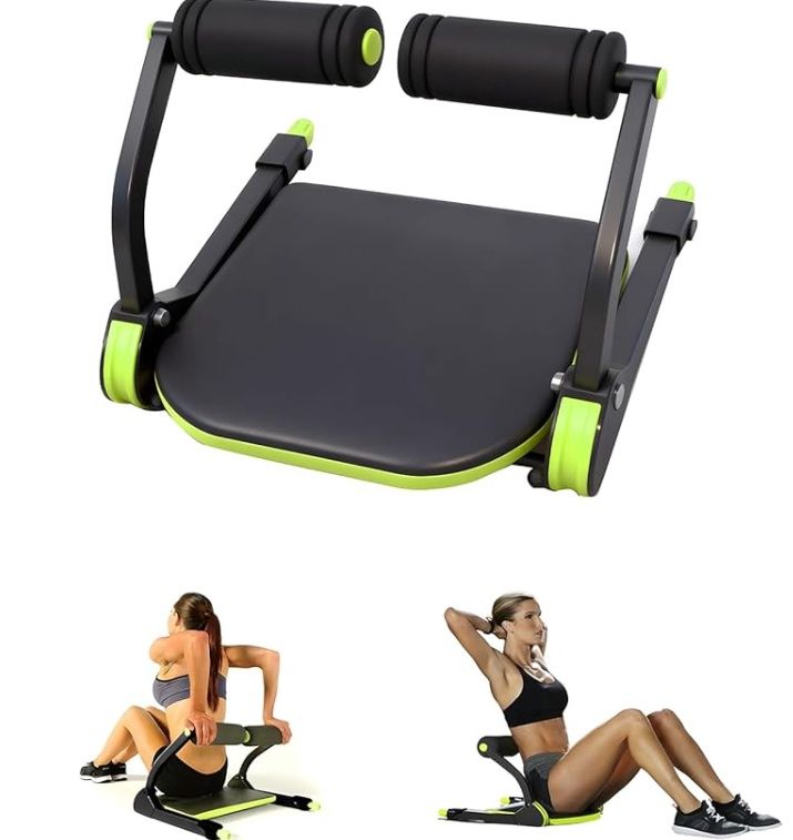 ASDJAKZP Ab Workout Equipment, Height Adjustable Sit Up Abdominal Exercise