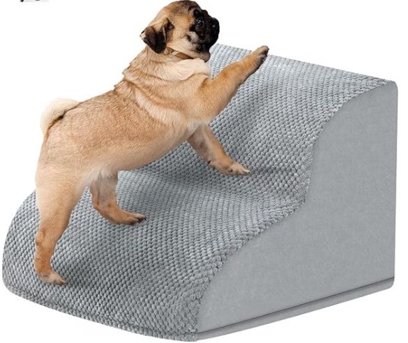 MOOACE 2 Steps Dog Stairs for Beds and Couches
