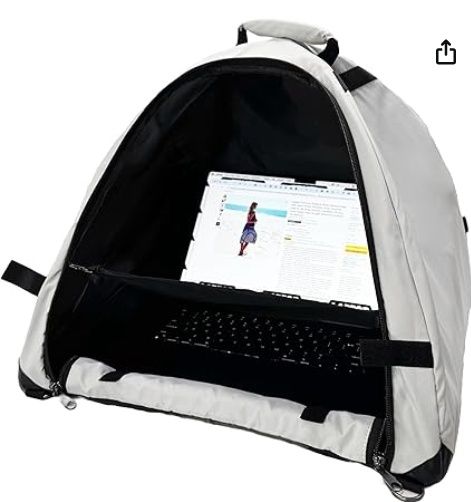 Laptop Tent - Portable Sun Shade &amp; Weather Protecting Carrying Case