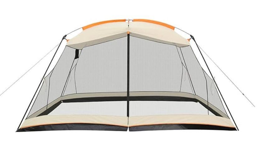 Screen House 17x13 FT 4 Mesh Walls and Roof Canopy Tent